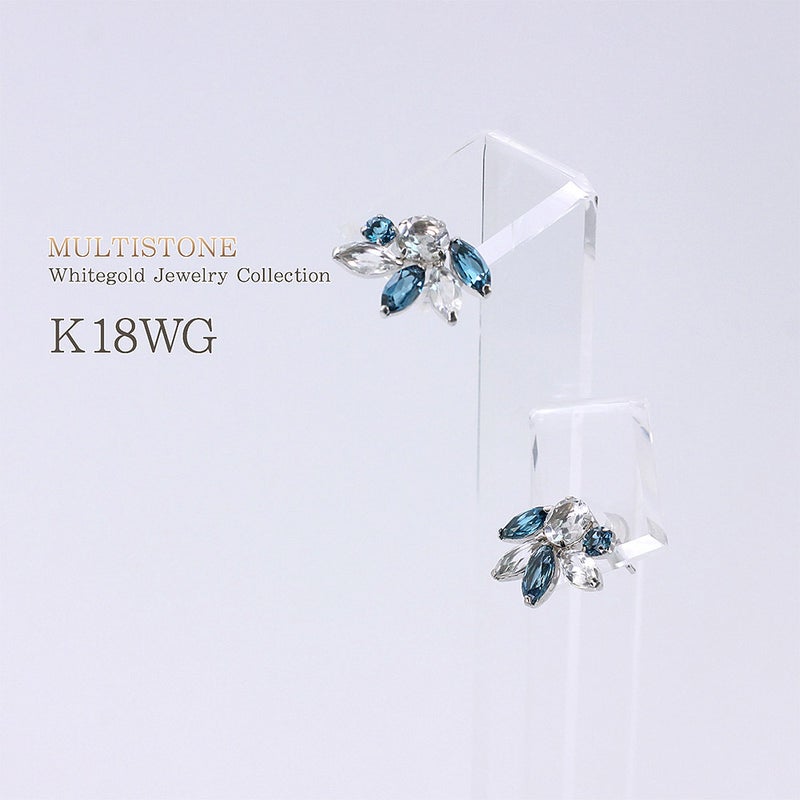 K18WG ロンドンブルートパーズ＆ホワイトトパーズ ピアス_04