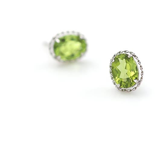 K18WG ペリドット ピアス_04