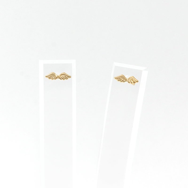 K18YG 翼モチーフ ピアス_03