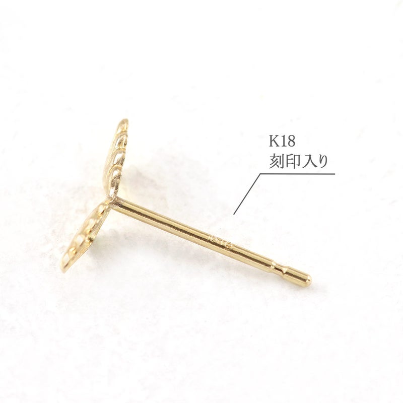 K18YG 翼モチーフ ピアス_05