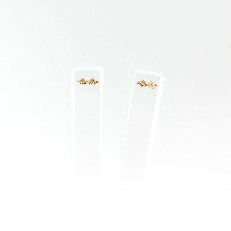 K18YG 翼モチーフ ピアス_09