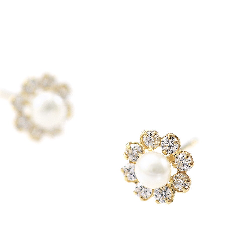 K18YG 淡水真珠 フラワーピアス_03