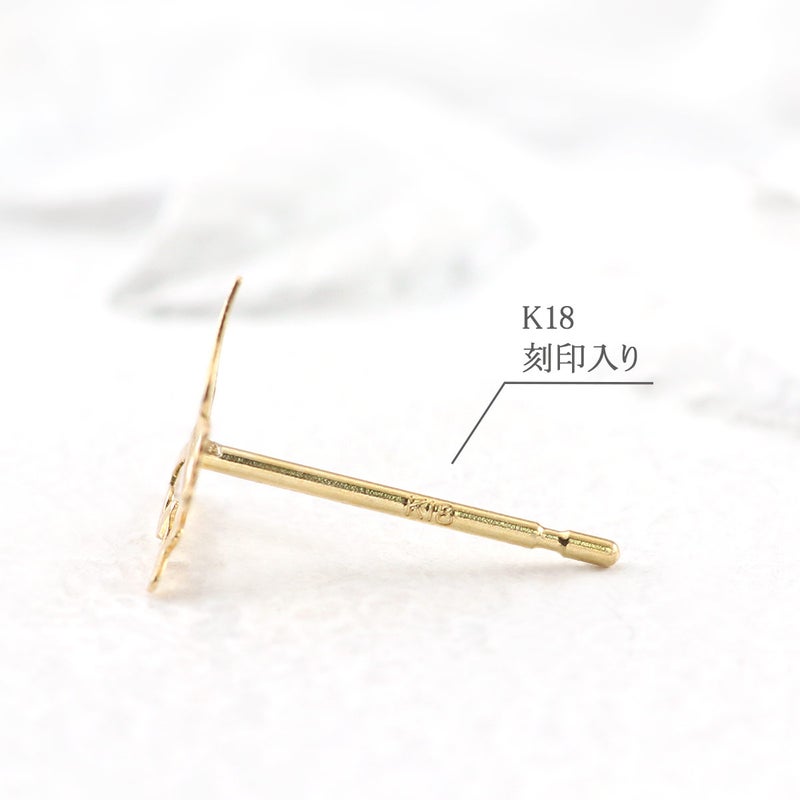 K18YG バタフライモチーフ ピアス_05