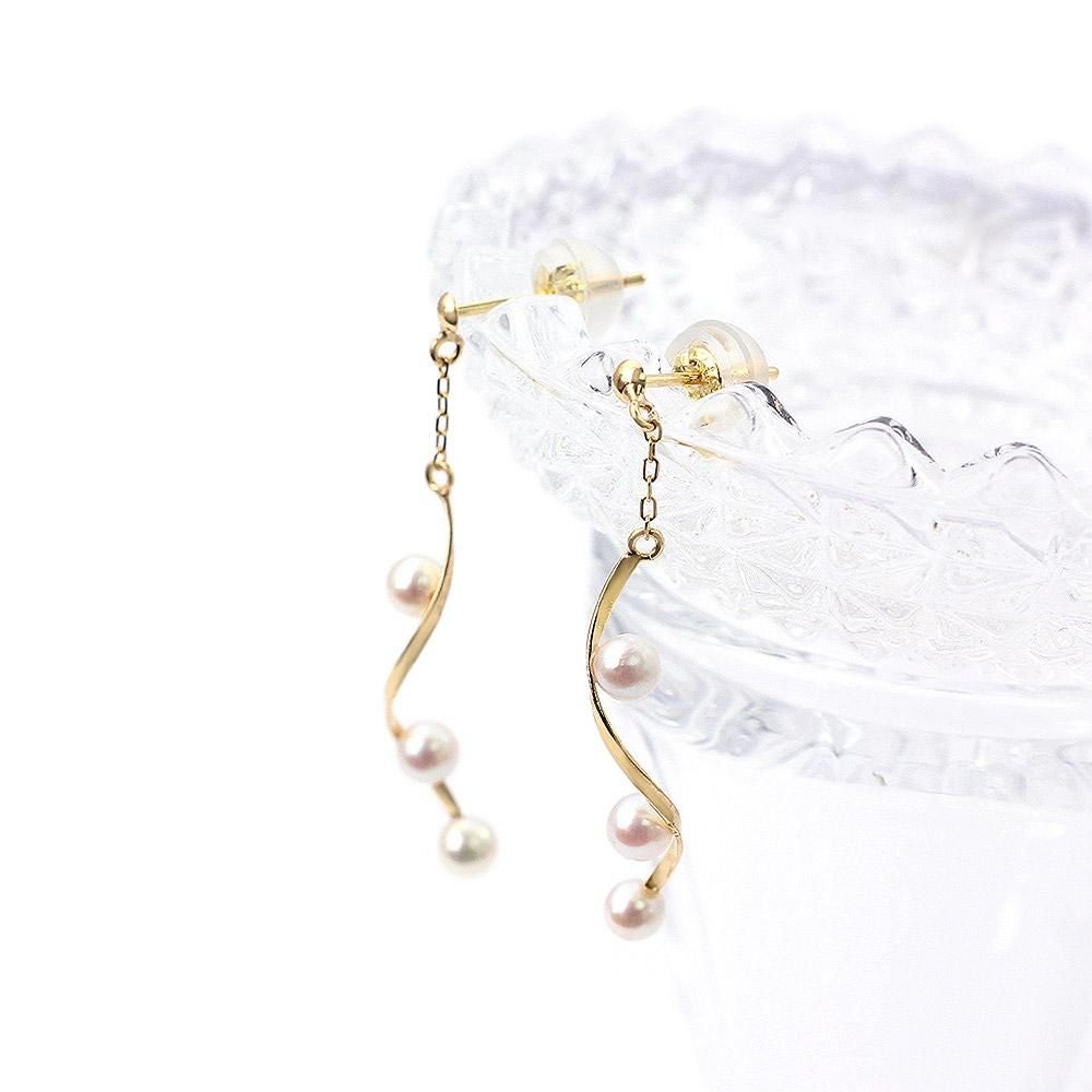 K18 アコヤ真珠 ロングピアス_02