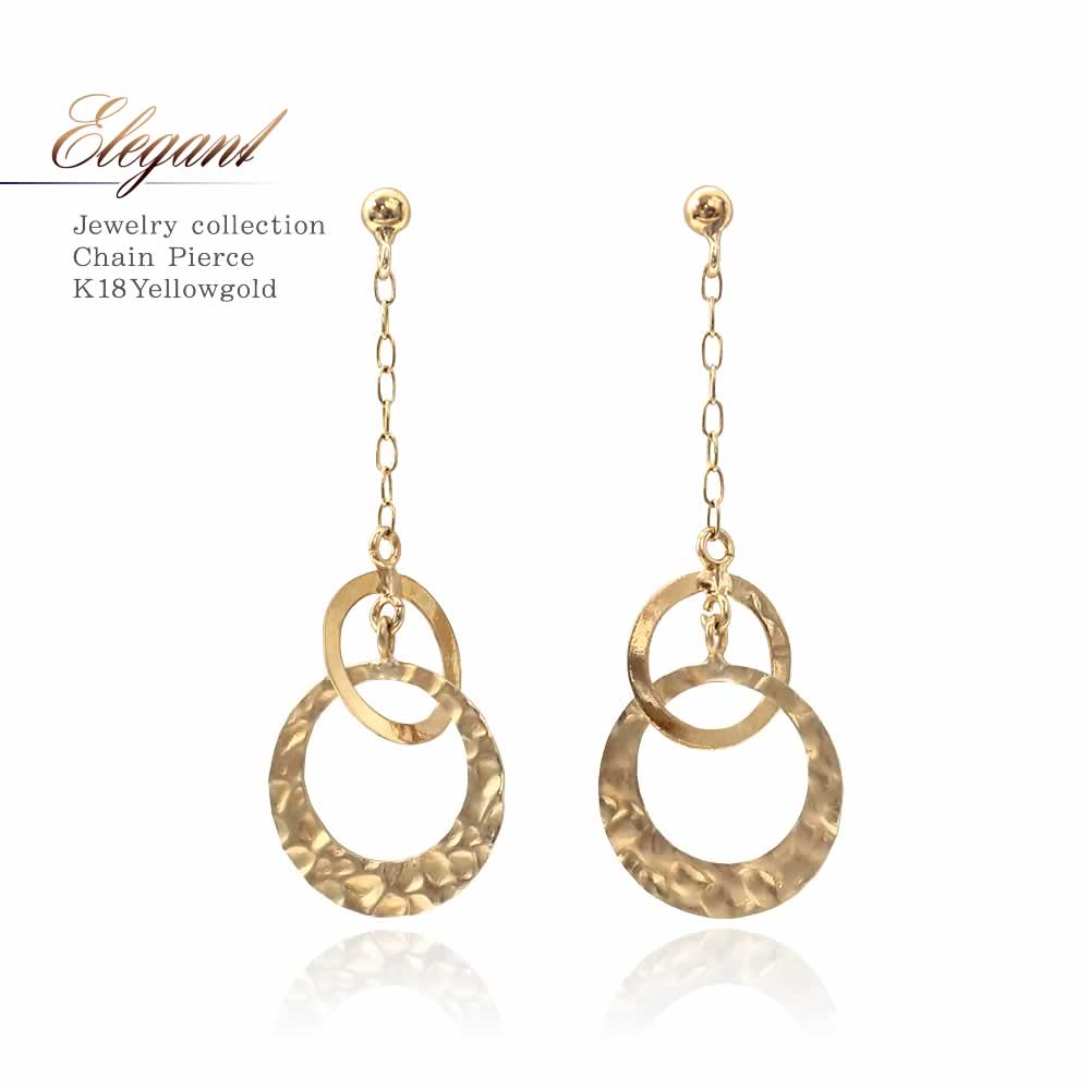 K18YG サークルモチーフ ピアス_01