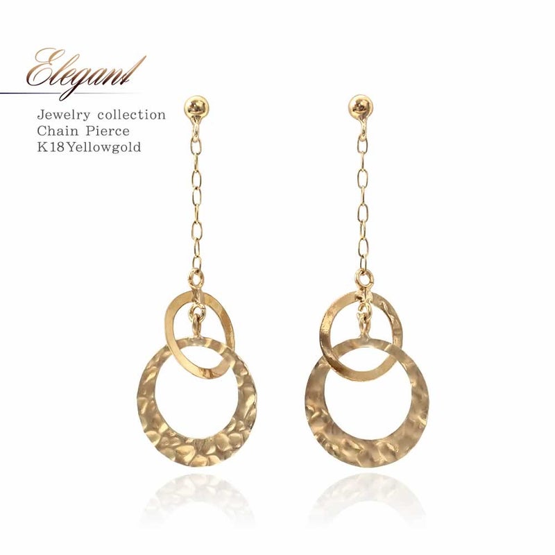 K18YG サークルモチーフ ピアス_01