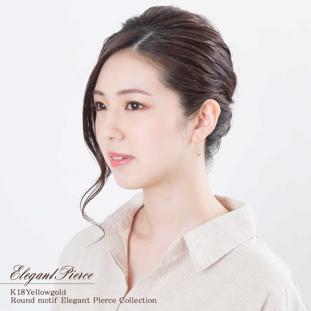K18YG サークルモチーフ ピアス_04
