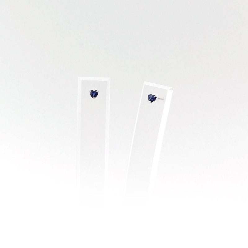 K18WG サファイア ハートピアス 9月の誕生石_10