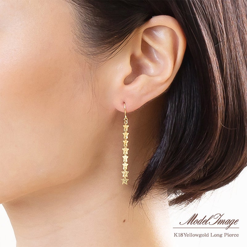K18YG スター ロングフックピアス_04