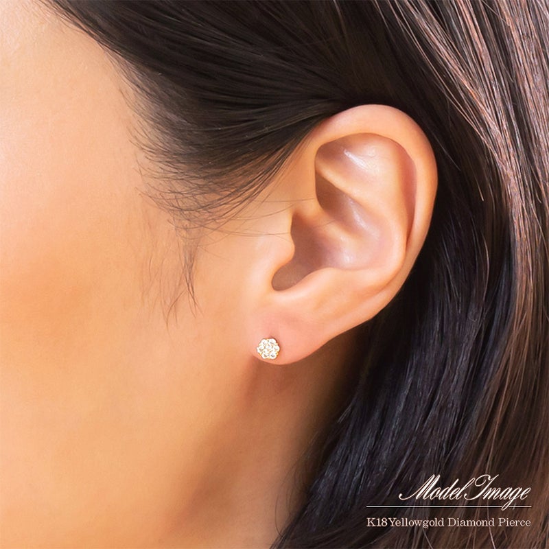 K18YG ダイヤモンド ピアス_04