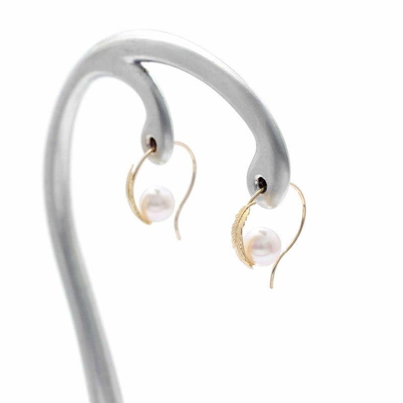 K18YG アコヤ真珠 フックピアス_04