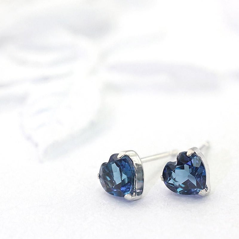 K18 ロンドンブルートパーズ ハートピアス 11月の誕生石_09