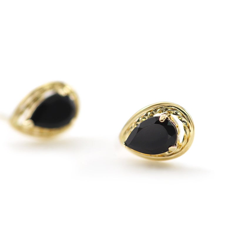 K18YG オニキス ピアス_03