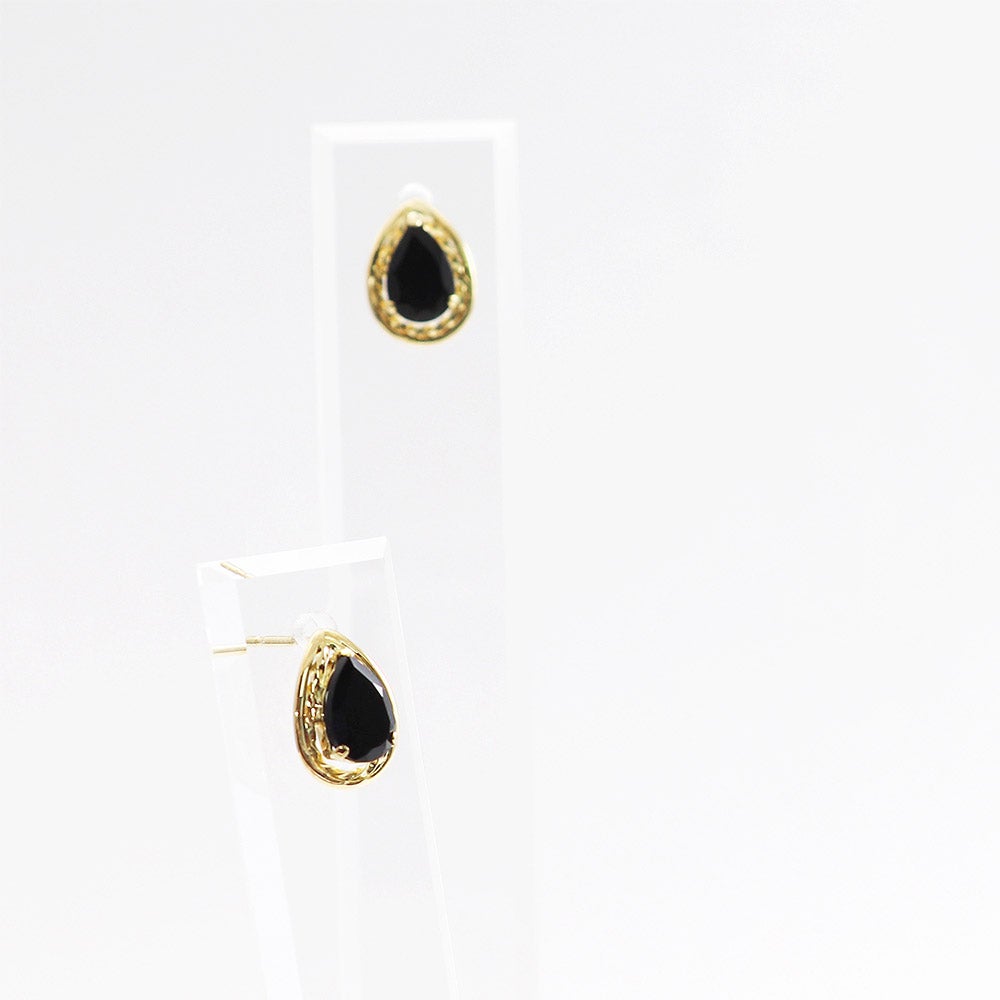 K18YG オニキス ピアス_04