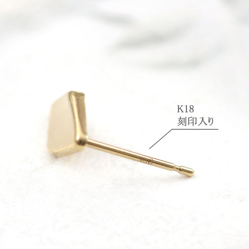 K18YG ひし形 ピアス_05