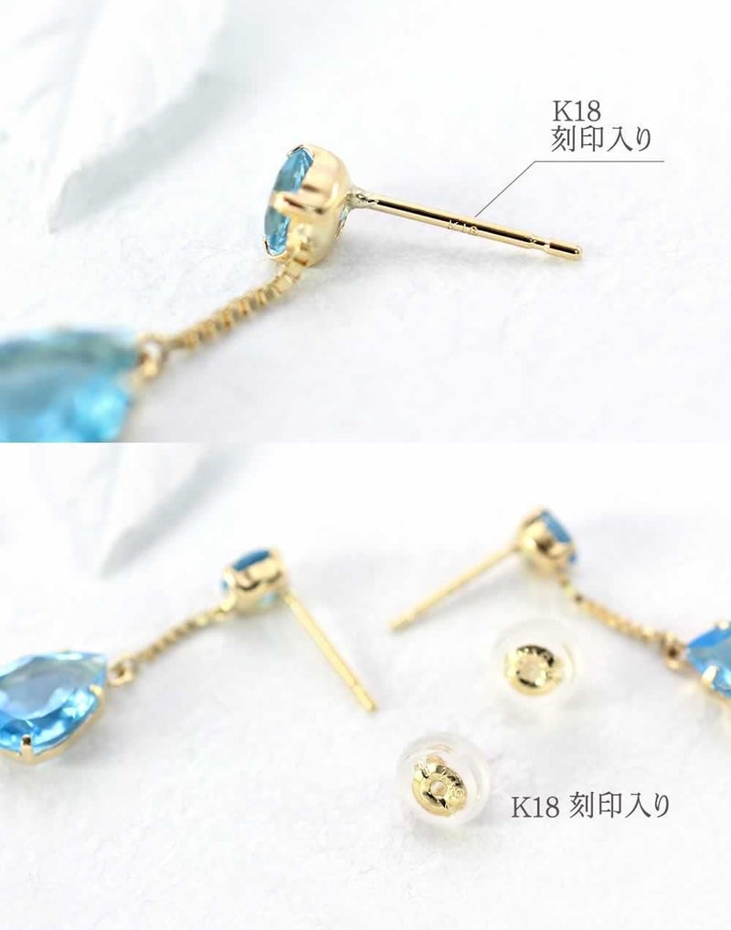 K18YG ブルートパーズ ティアドロップピアス_05
