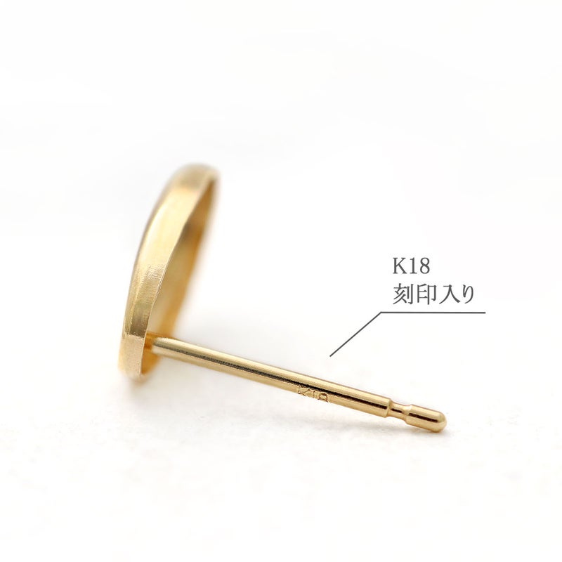 K18YG オーバル ピアス_05