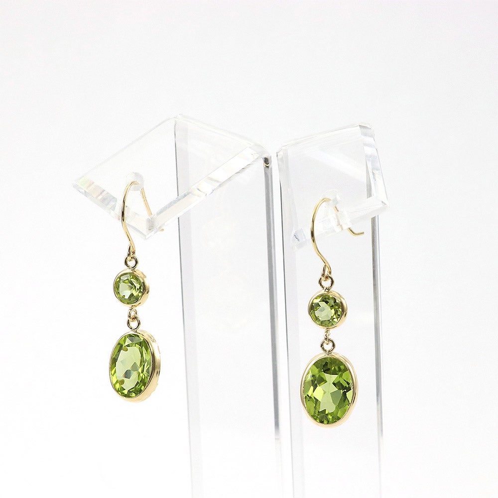 K18YG ガーネットroアメジストorペリドットorシトリン フックピアス_03