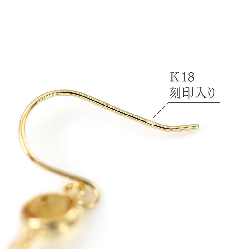 K18YG ガーネットroアメジストorペリドットorシトリン フックピアス_09