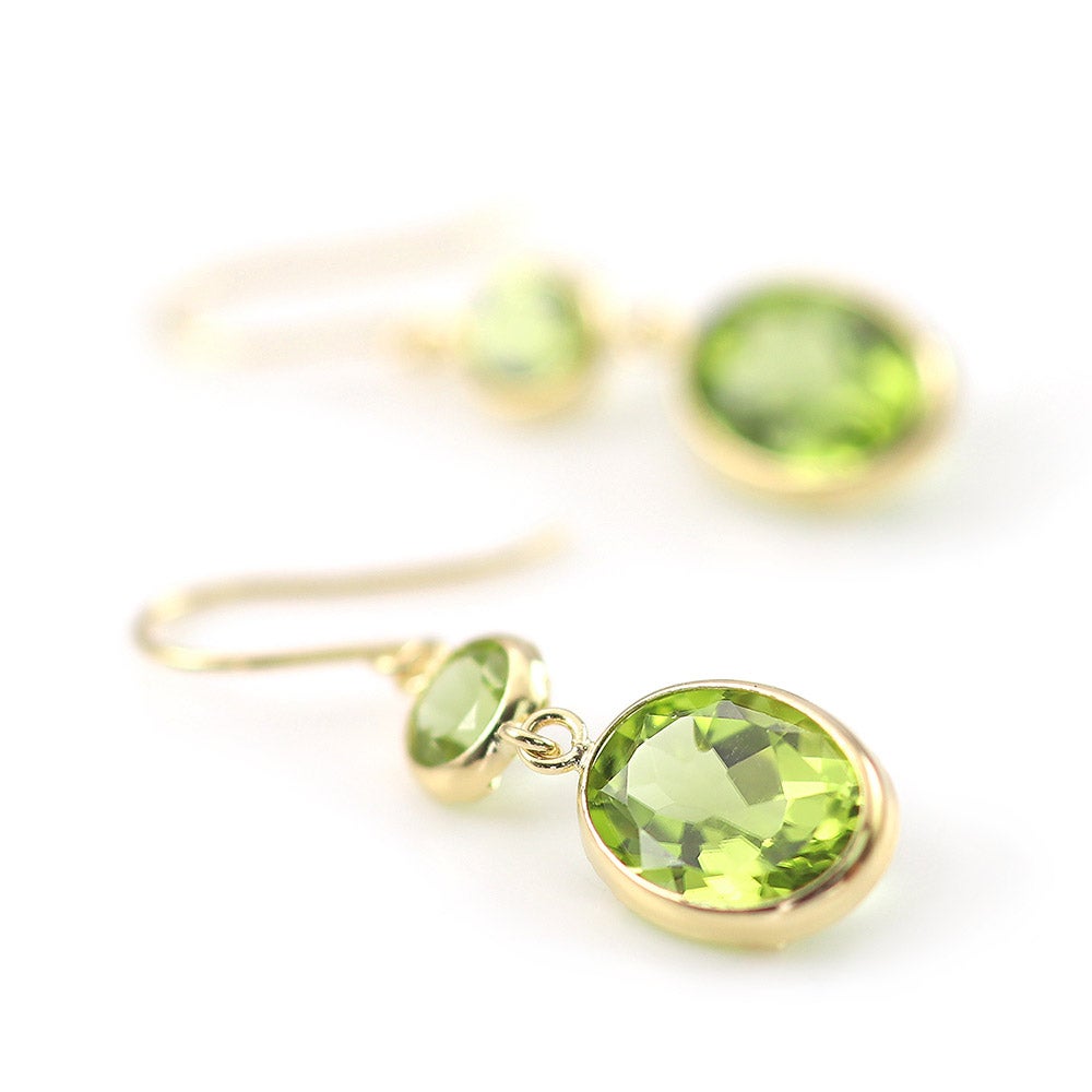 K18YG ガーネットroアメジストorペリドットorシトリン フックピアス_13