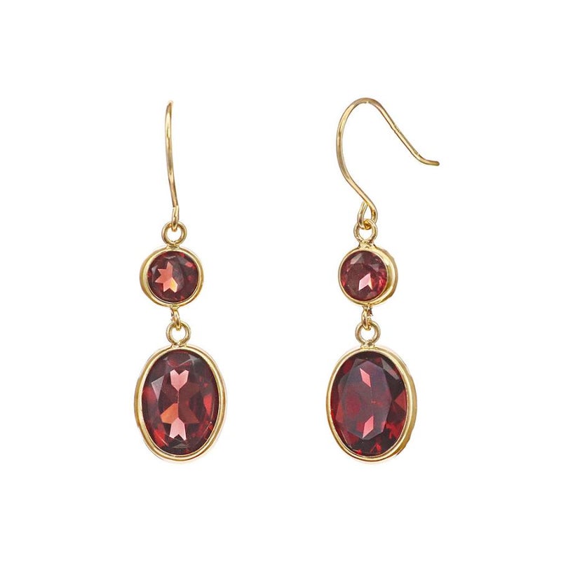 K18YG ガーネットroアメジストorペリドットorシトリン フックピアス_25