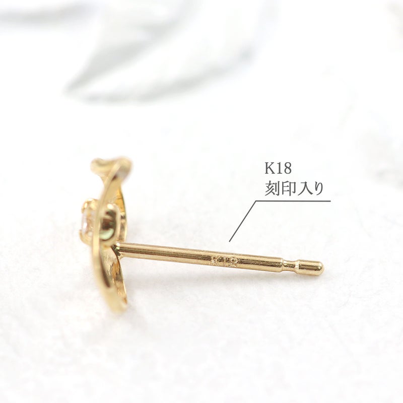 K18YG ダイヤモンド ハートピアス_05