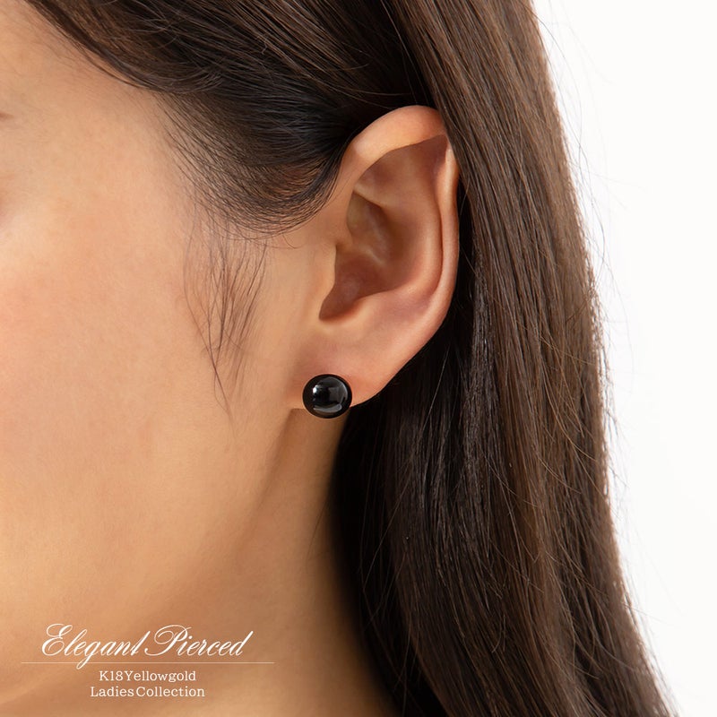 K18YG オニキス ピアス_12