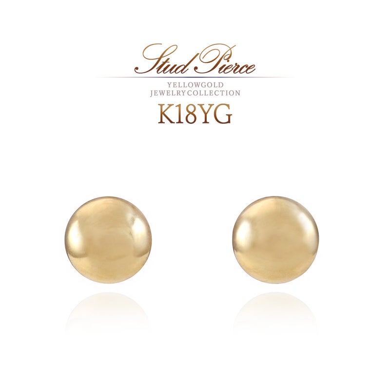 K18YG 丸玉ピアス_01