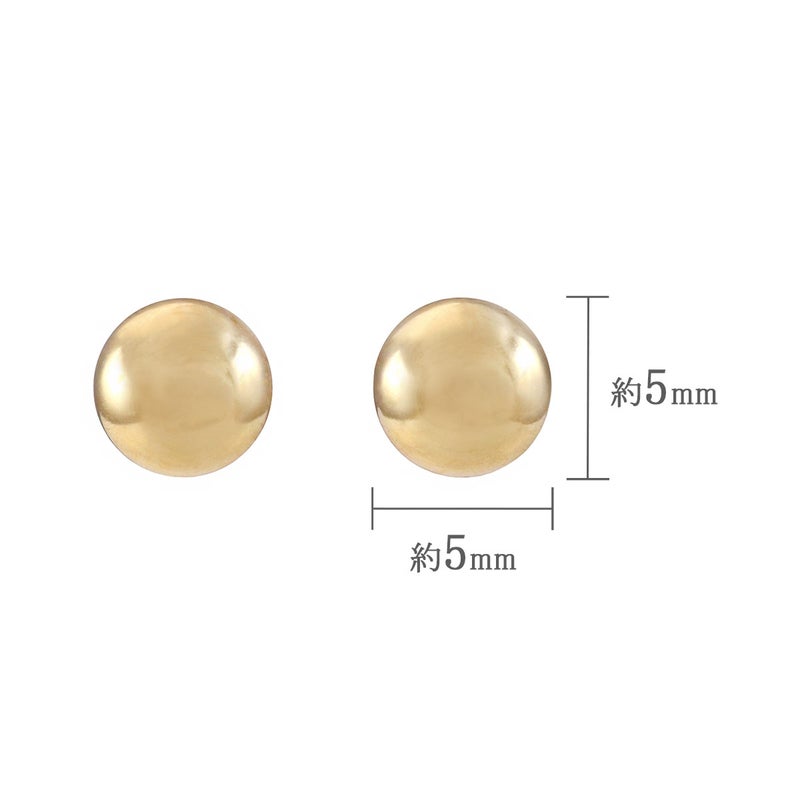 K18YG 丸玉ピアス_04