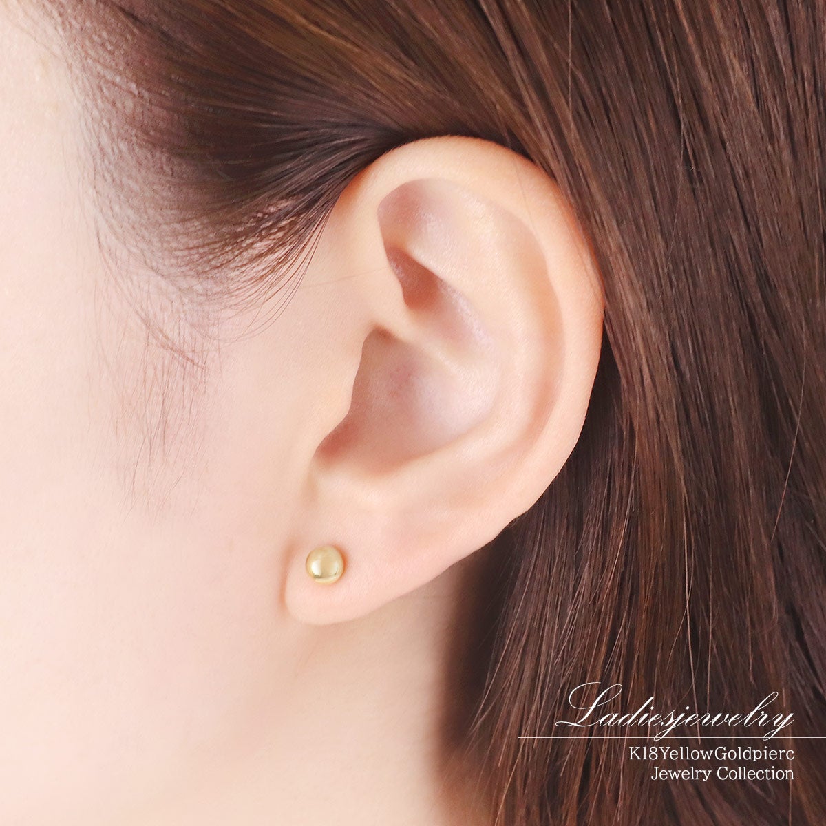K18YG 丸玉ピアス_10