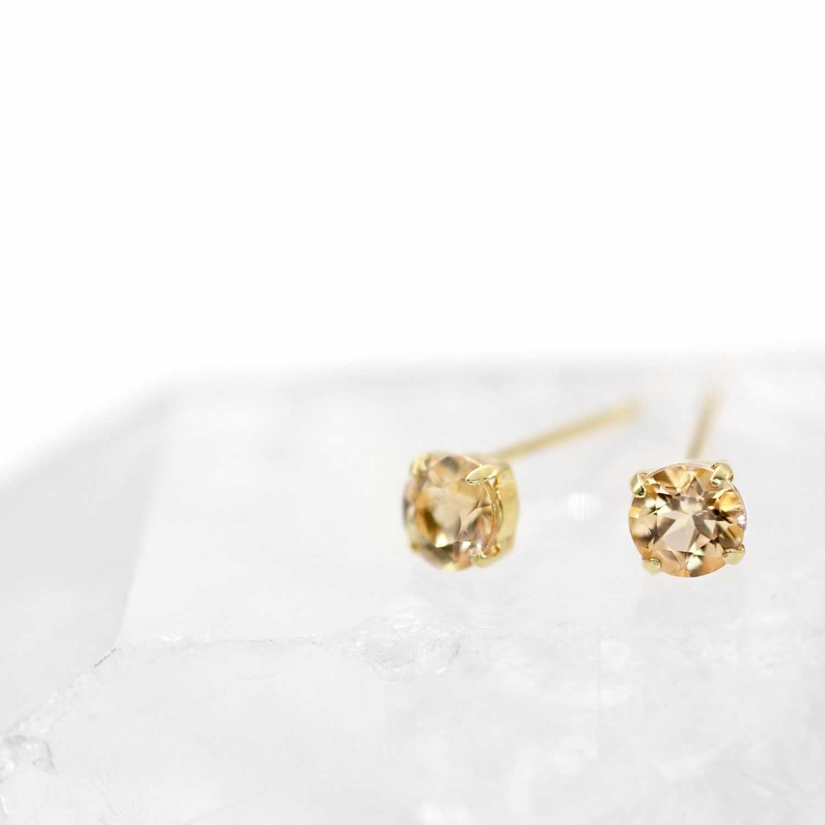 K18YG インペリアルトパーズピアス 11月の誕生石_02