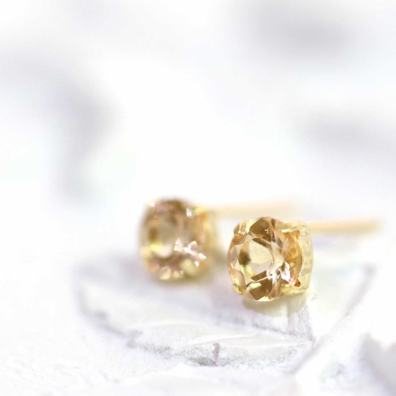 K18YG インペリアルトパーズピアス 11月の誕生石_03