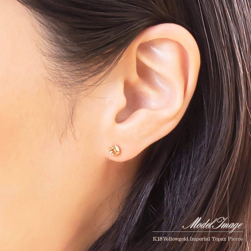 K18YG インペリアルトパーズピアス 11月の誕生石_04