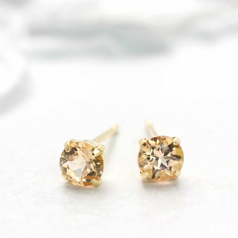 K18YG インペリアルトパーズピアス 11月の誕生石_05