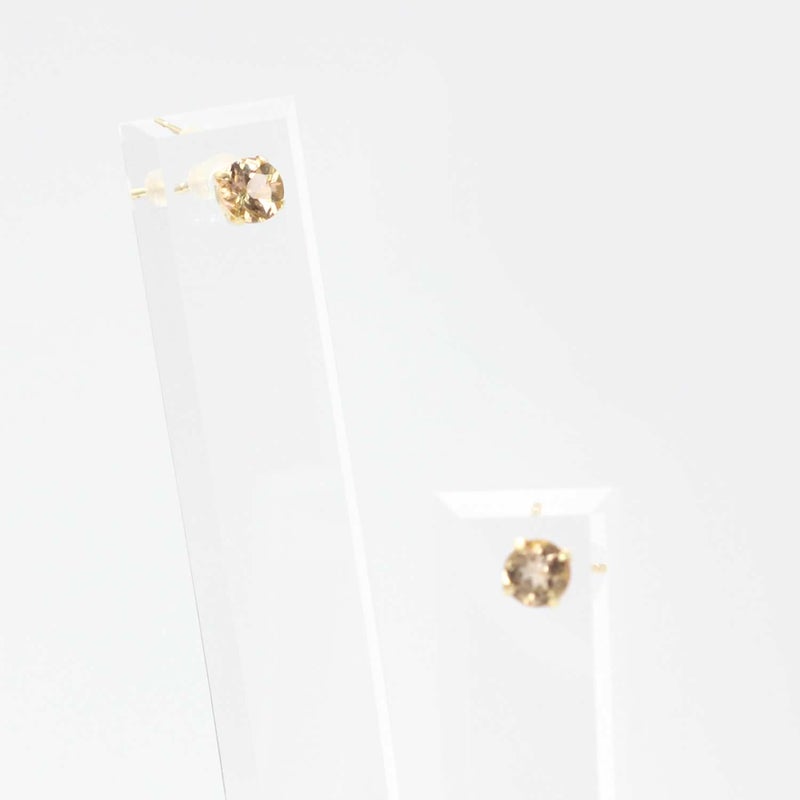 K18YG インペリアルトパーズピアス 11月の誕生石_09