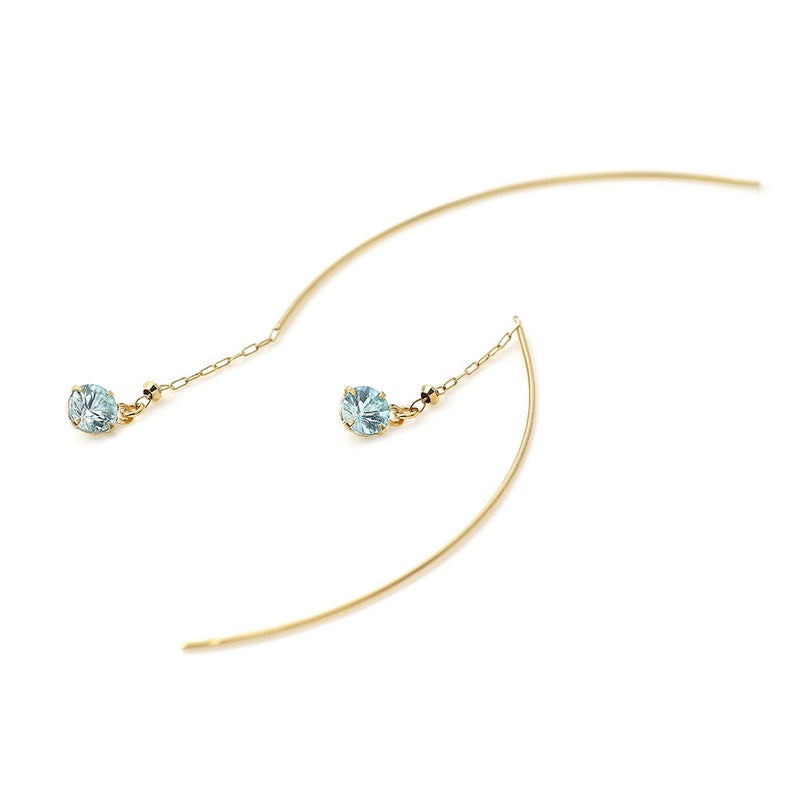 K18YG ブルージルコンピアス_04