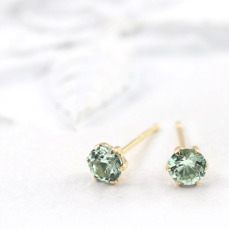 K18YG アレキサンドライト(シンセティック) ピアス_13