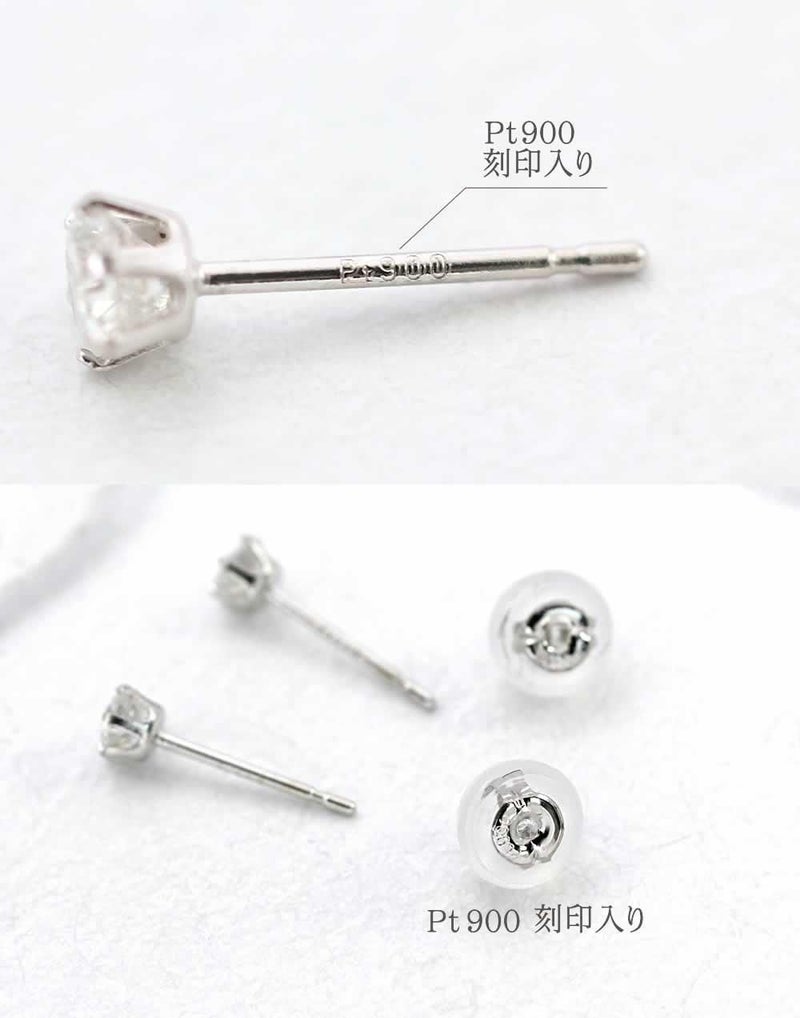 Pt900 ダイヤモンド ピアス_05