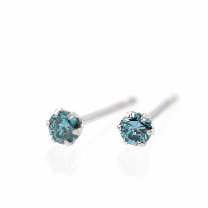 Pt900 ブルーダイヤモンド ピアス_09