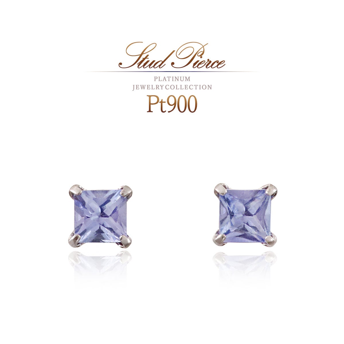 Pt900 タンザナイトピアス_01