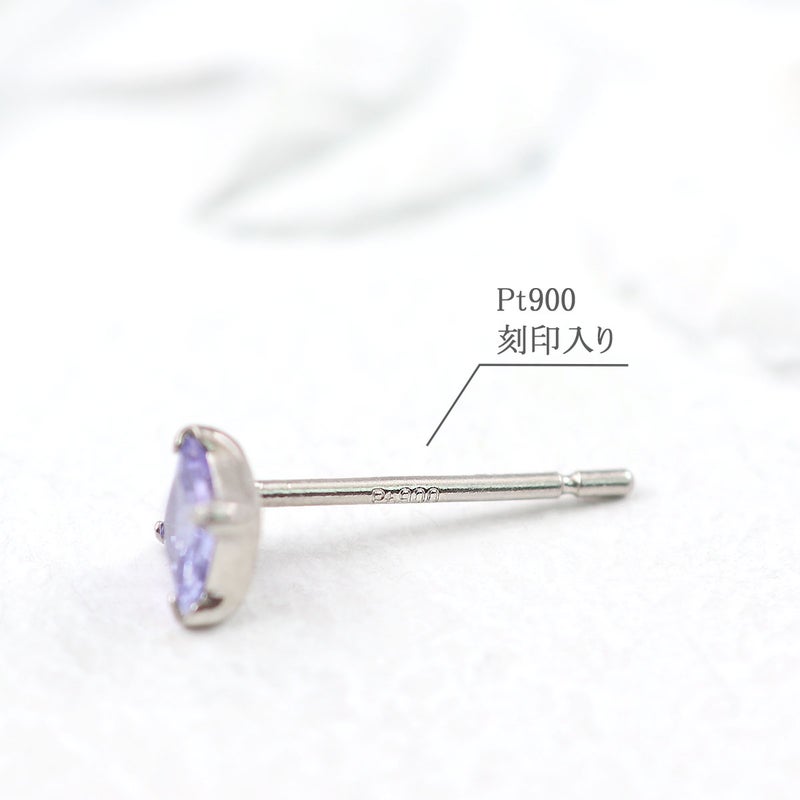 Pt900 タンザナイトピアス_05