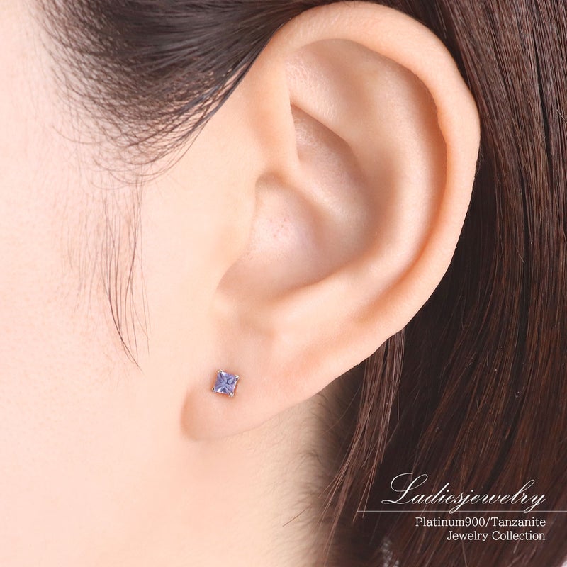 Pt900 タンザナイトピアス_10