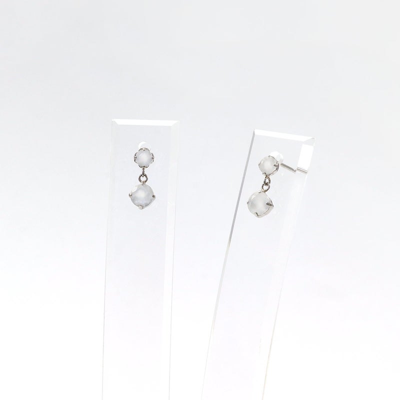 Pt900 ムーンストーン ピアス_09