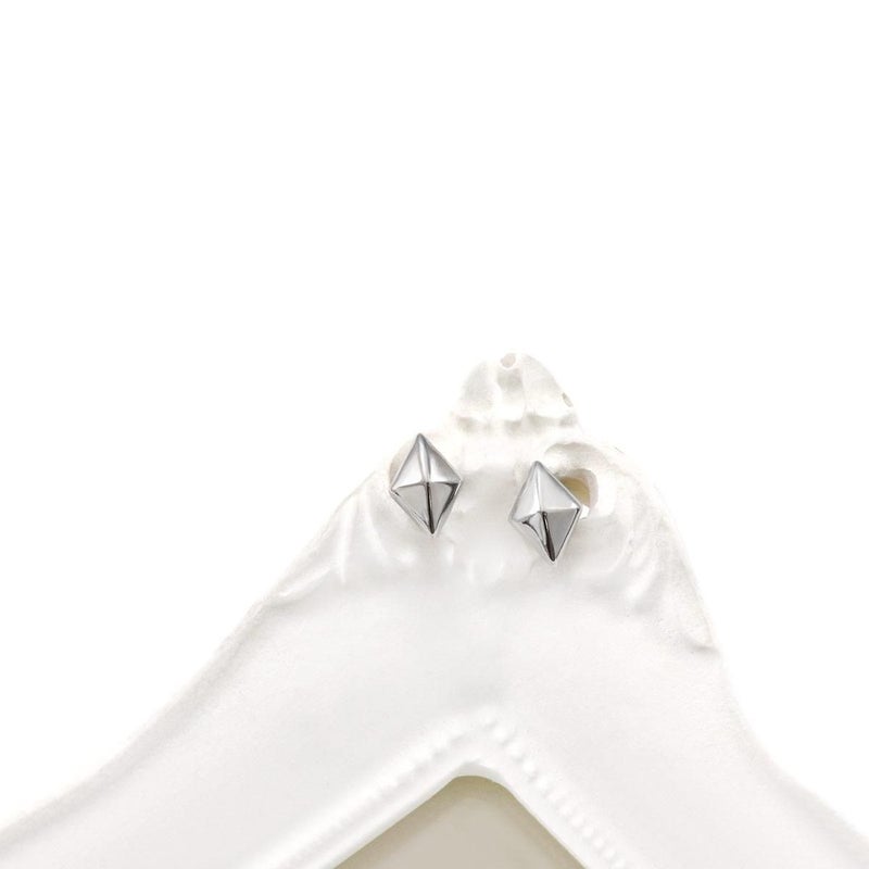 Pt900 ひし形モチーフ ピアス_09