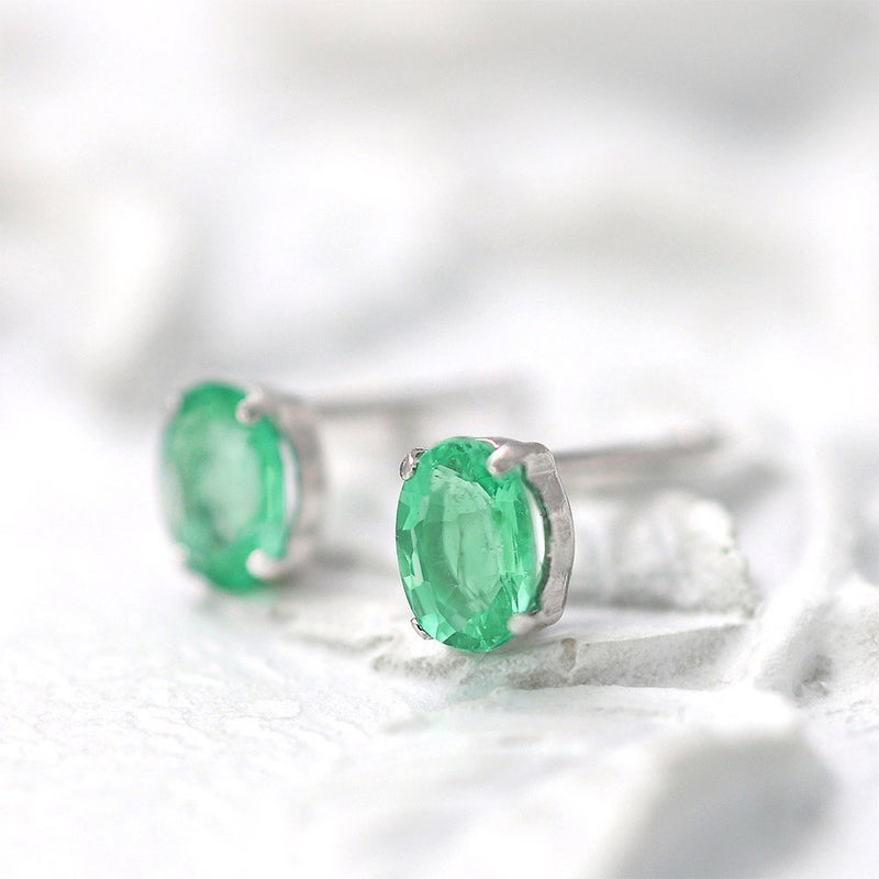 Pt900 エメラルド ピアス_09