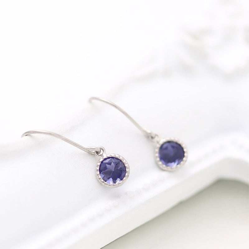 Pt900 アイオライト フックピアス_02