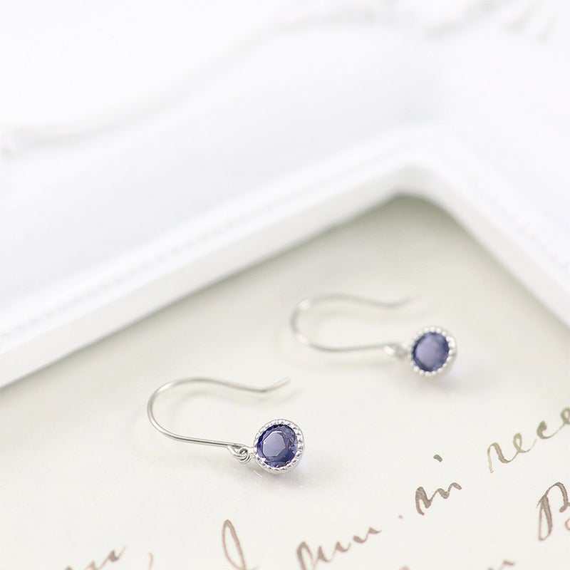 Pt900 アイオライト フックピアス_10