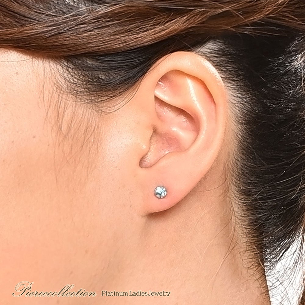 Pt900 ブルージルコン ピアス | Jewelry ROLA（ジュエリーローラ）