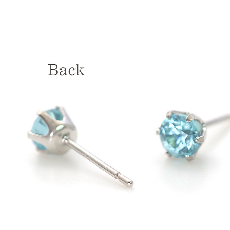 Pt900 ブルージルコン ピアス_11