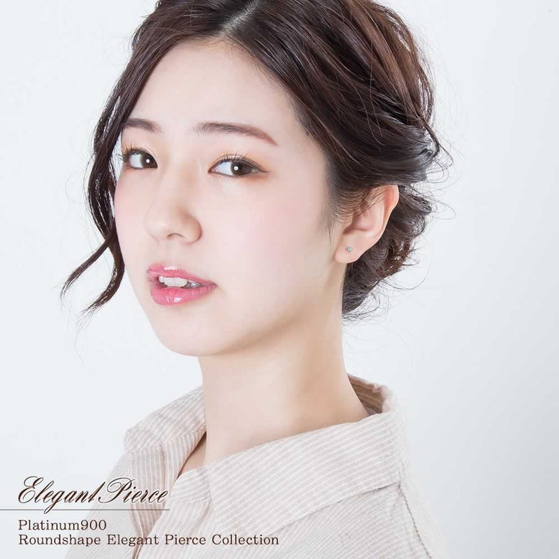 Pt900 パライバトルマリン ピアス 10月の誕生石_04